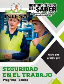 Programa Técnico en Seguridad en el Trabajo – Barrancabermeja